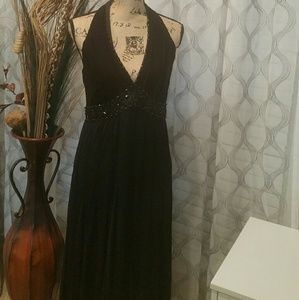 ECI New York Black Halter Dress